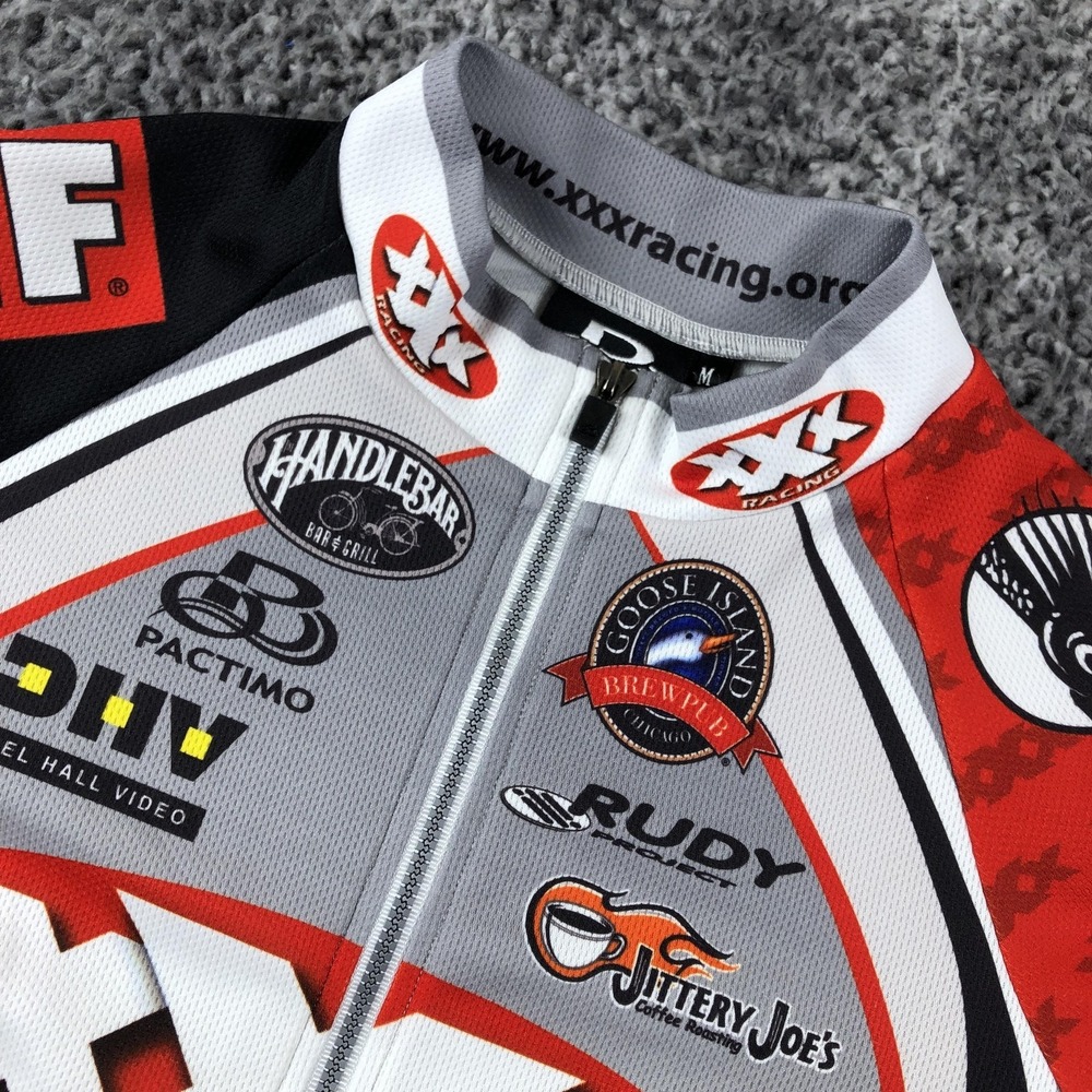 Pactimo XXX Racing Goose Island Cycling Jersey Mens M Full Zip Bike Shirt